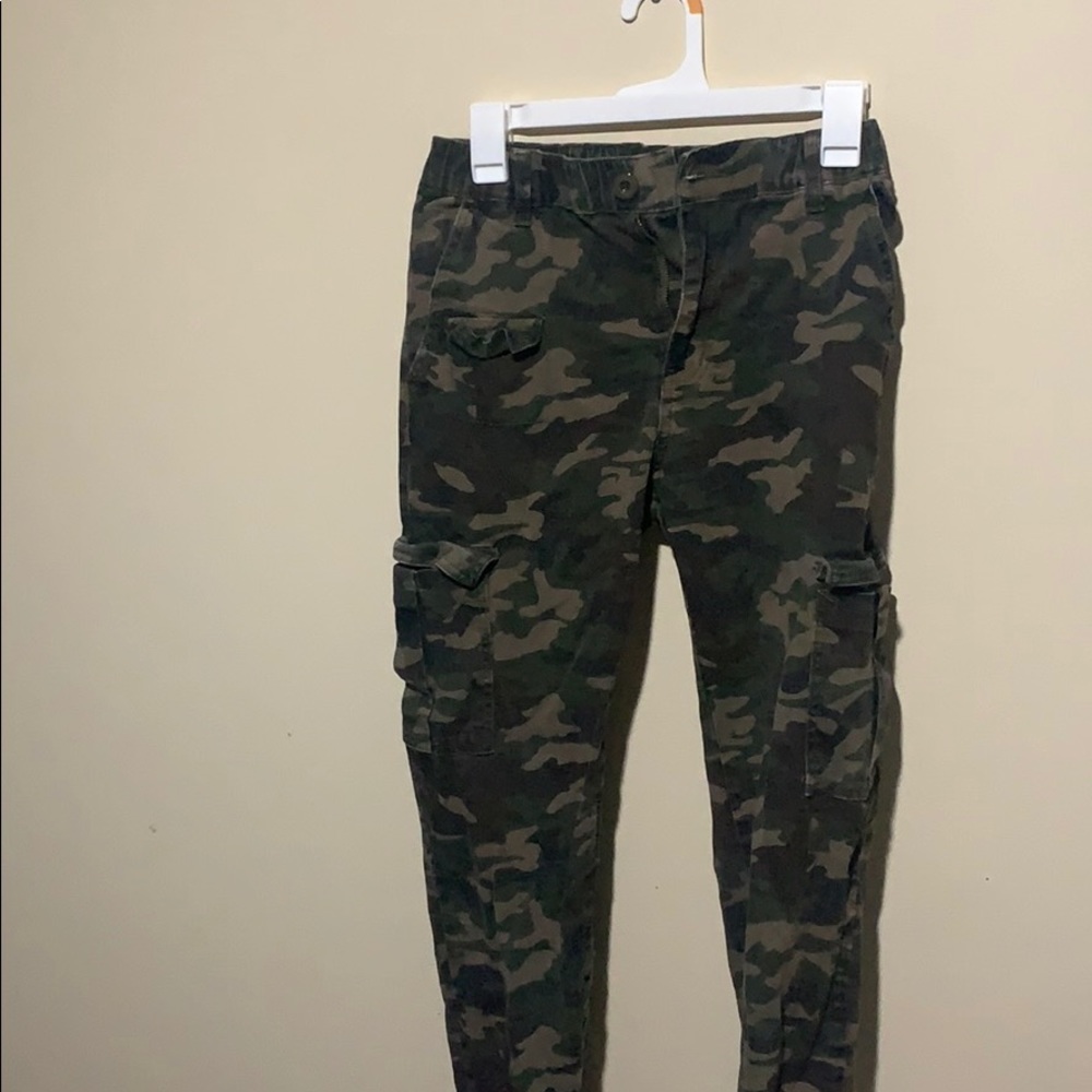 High waited camo pants